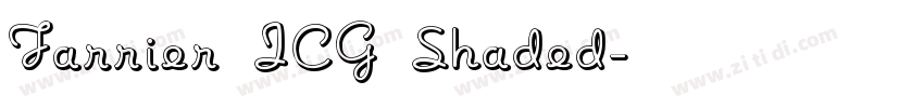 Farrier ICG Shaded字体转换